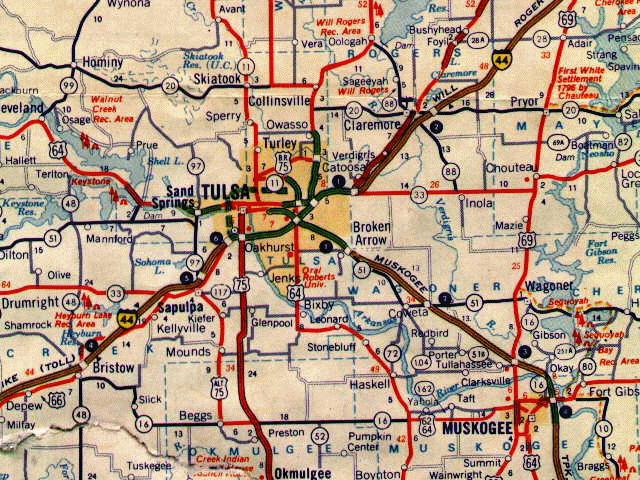 1971 Gulf Tourgide Map