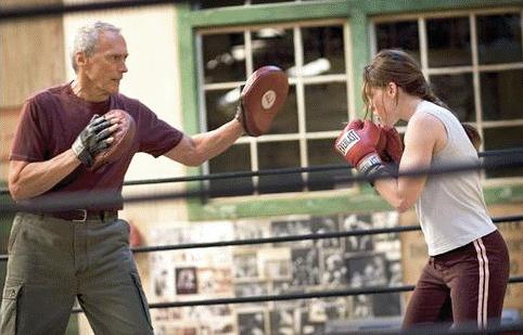 Clint Eastwood and Hilary Swank