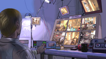 Clearly, in the dark