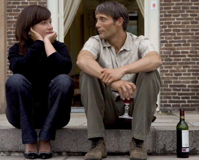 Sidse Babett Knudsen and Mads Mikkelsen